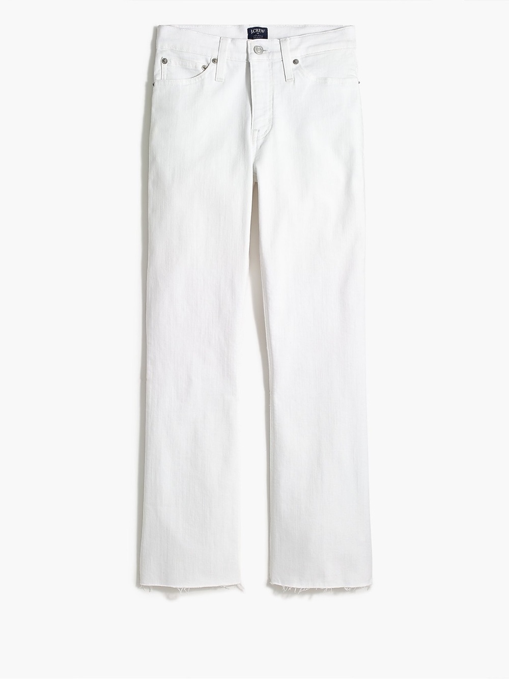 J. Crew White Cropped Ankle Jeans